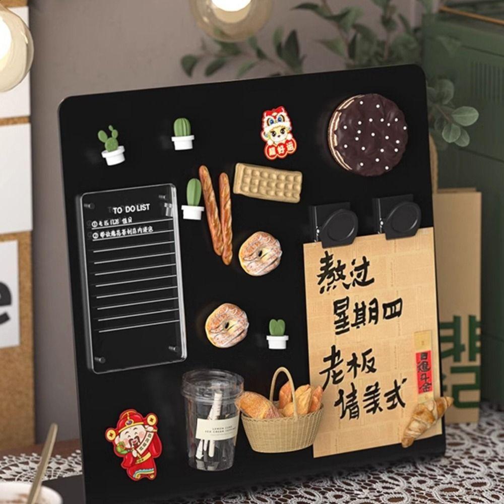 DIY Design Magnetische Tafel Metall Aufbewahrungs-Displaytafel Desktop Nachrichtentafel Nachrichtenanzeige