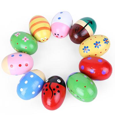 Maracas Sonagli a Uovo Colorati a Forma di Animale Strumento Musicale a Percussione a Mano Giocattolo per Bambini
