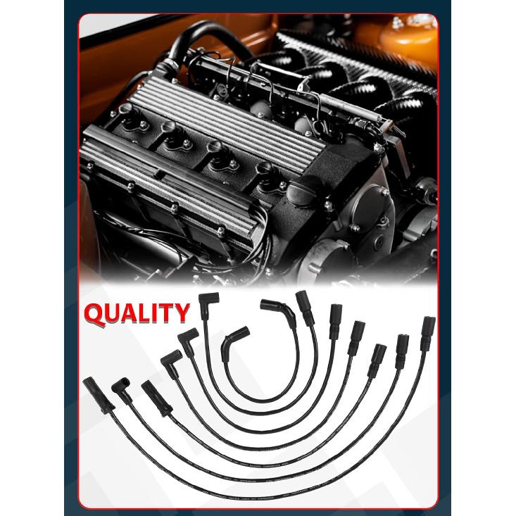 9746KK Spark Plug Wire Set Replacement For Express Express 1500 2500 Savana 1500 2500 Astro Blazer