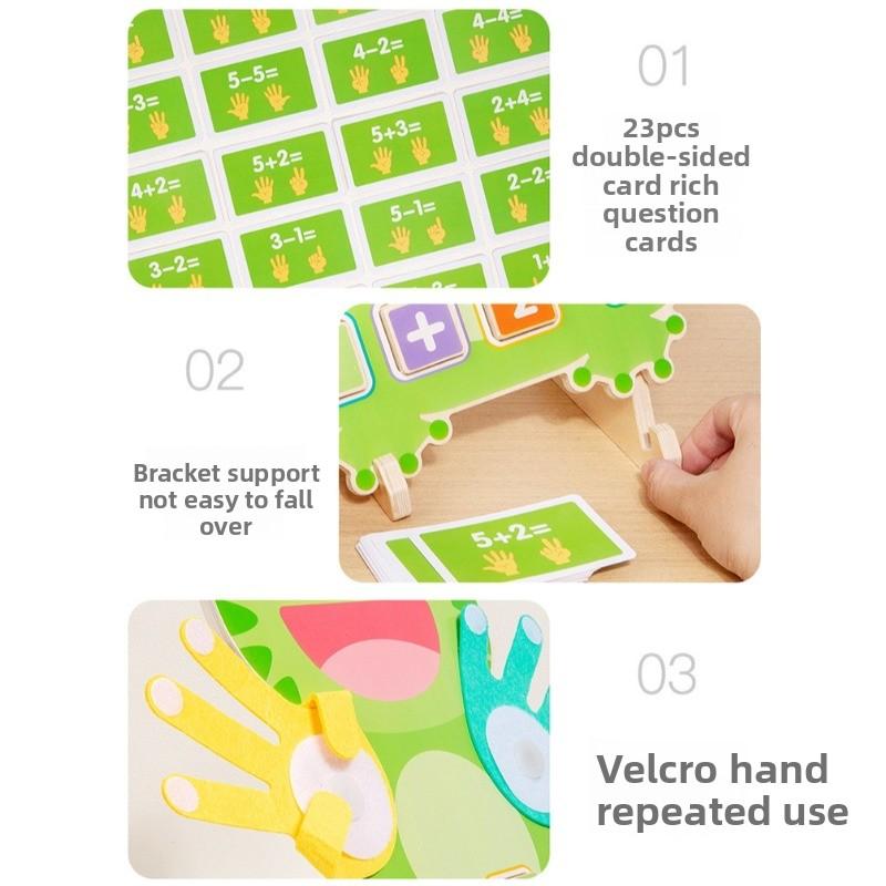 Montessori Wooden Toys For Toddlers 1-2 Years Old Early Education Math Learning Tools 3D Interactive Learning Aids