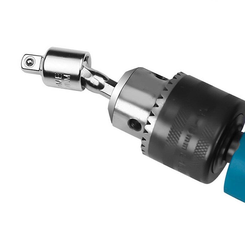 Versatile And Durable 1/4" 3/8" Hex Shank Drill Bit Wrench Socket Adapter Drive Ratchet Extension Tool