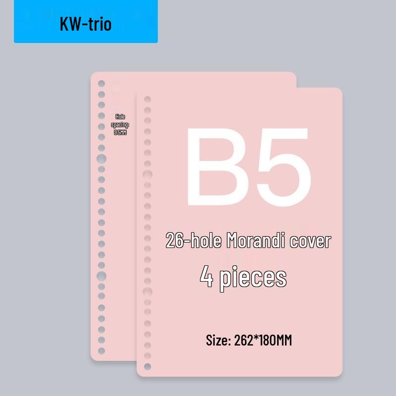 Kółka do segregatora A4 i B5: Klipsy do notatników z luźnymi kartkami, 30 i 26 dziurek