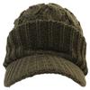 LOGOS Knit Cap with Solid Cable Khaki Brim, Knit,