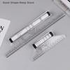Multi-Function Angles Line Ruler 15cm/30cm Clear Metric Rolling Ruler for Drawing Parallel Lines