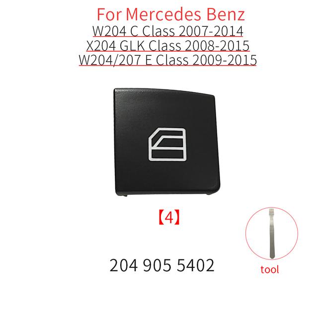 For Mercedes W204 W212 W207 X204 Car Power Window Switch Button Cover Cap For Benz C E GLK Class Coupe C200 E260 GLK300