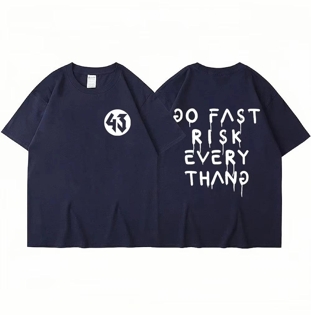 2025 Koszulka męska z nadrukiem liter Ken Block Moda letnia Koszulka w tym samym stylu Ken Block 43 Męska Damska Luźna z krótkim rękawem Oversize