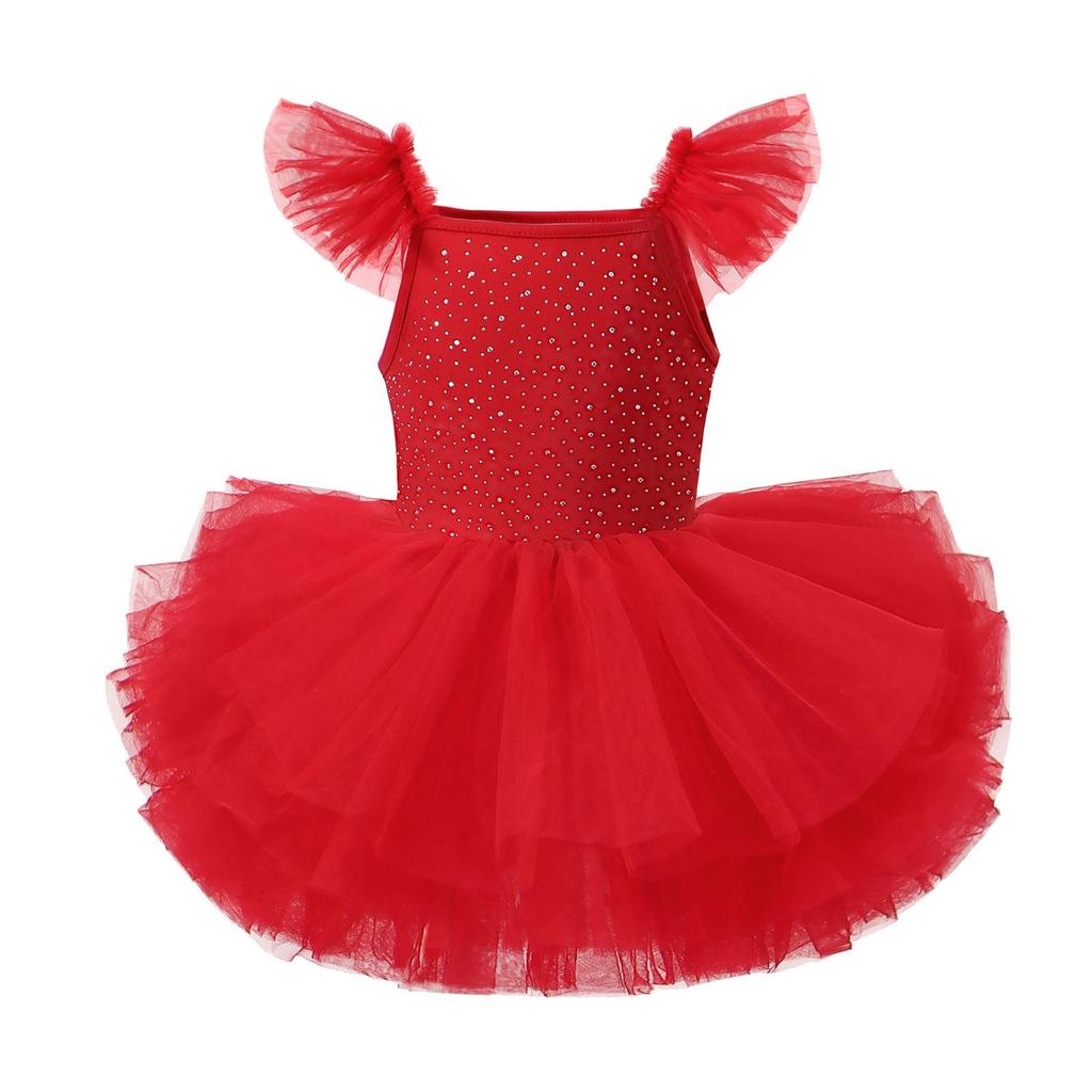 Girls' Summer Ballet Dress: Dance Costume with Suspender Leotard & Grading Skirt