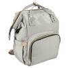 Baby Diaper Bag with USB Interface Large Capacity Waterproof Diaper Backpack Kits Grey