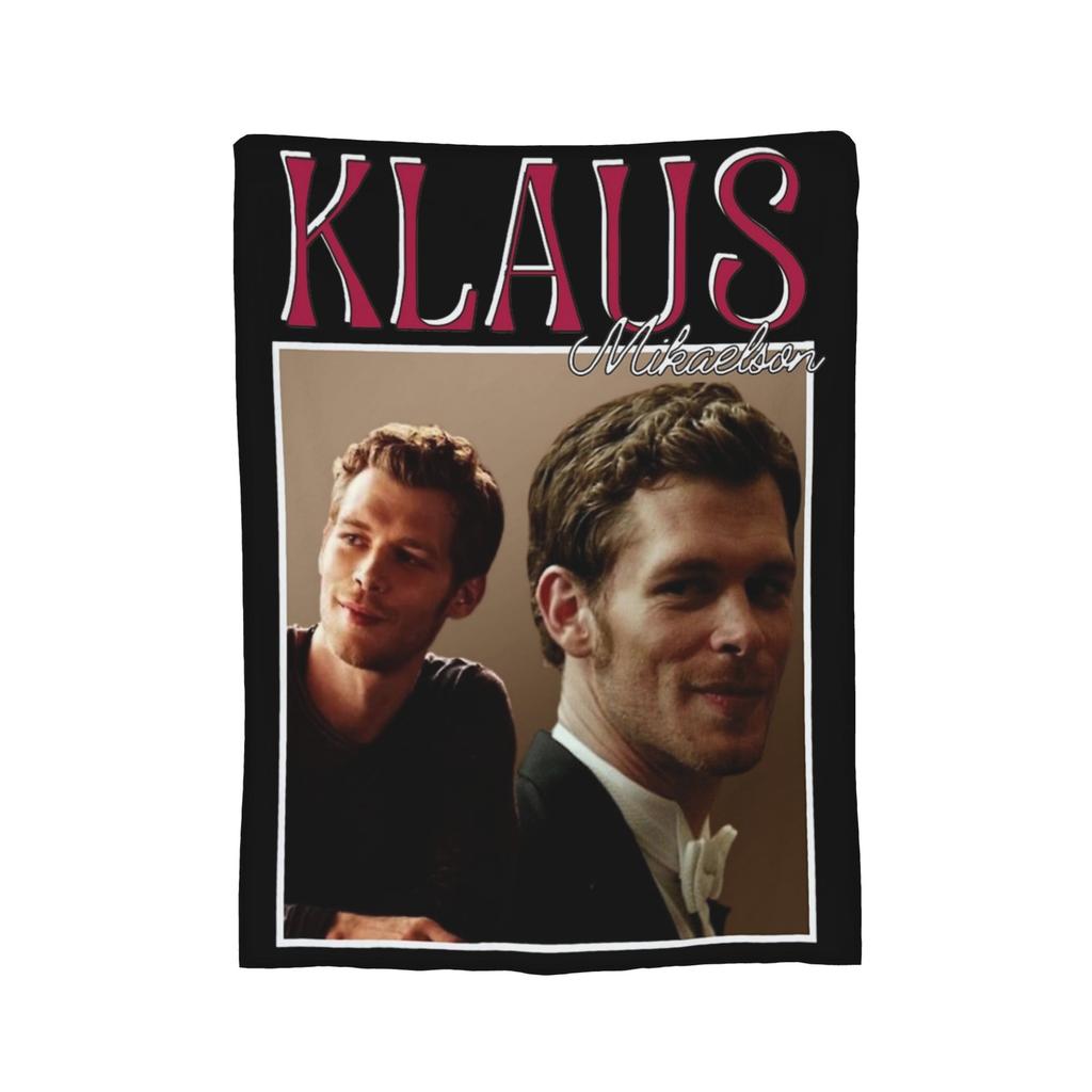 Klaus Mikaelson the Vampire Diaries Blanket Fleece Summer Portable Super Soft Throw Blankets for Home Travel Rug Piece
