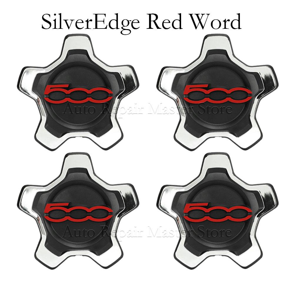 4 PCS 735626312 735626311 Car Wheel Center Hub Caps Replacement for Fiat 500X 334 2014 to 2023 Wheel Hub Center Cap Cover