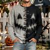 Men's Halloween Neck Long Sleeve Shirt Casual Comfortable Top