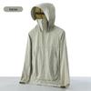 Unisex UPF50+ UV Protection Ice Silk Windbreaker with Large Brim