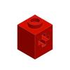 10PCS 73230 1x1 with Axle Hole Building Blocks Moc Accessories Compatible with Brick Toys Children Gift Box