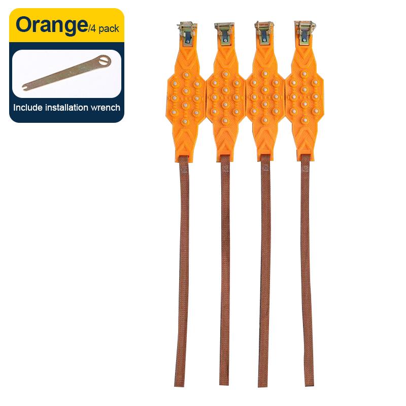 

SEAMETAL Car Winter Tire Wheels Snow Chains Snow Tire Anti-skid Chains Wheel Tyre Cable Belt Winter Outdoor Emergency Chain оранжевый