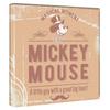 Art Deli Mickey Mouse Poster 30cm X Made In Lightweight Panel, 30cm, Retro, Japan, Fabric, Dsny-1901-001