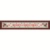 Bandiera da Tavolo di Natale Decorazione per la Casa Neve Plaid Tovaglia da Tavolino da Tè Accessori Decorativi da Tavolo per Capodanno Bandiera da Tavolo in Lino