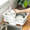 Kitchen Drainage Rack With Drainer Board Countertop Utensils Plates Chopsticks Bowls Spoons Storage Dish Drying Rack