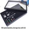 Ring and Earring Display Holder with Lid and Stand Tray