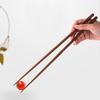4 Pairs Extra Long Wooden Chopsticks 33cm Cooking Frying Chopsticks Kitchen Restaurant Reusable Chop Sticks For Hot Pot Noodle