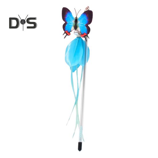 

Палка-дразнилка для кошек Имитация бабочек Выдвижная игрушка-палочка с колокольчиком Интерактивная обучающая игра Товары для домашних животных Палка-дразнилка для кошек Палка-дразнилка для кошек с кисточкой синий