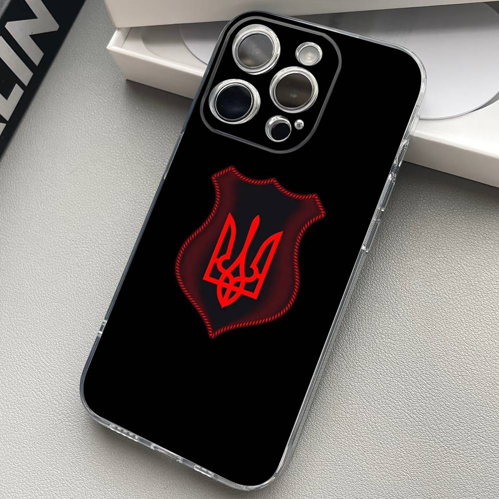 

Ukraine Flag Ukrainian Girl Clear Silicone Soft Phone Case For iPhone 11 12 13 14 15 16 Mini 17 Pro Max TPU Phone Case iPhone 12