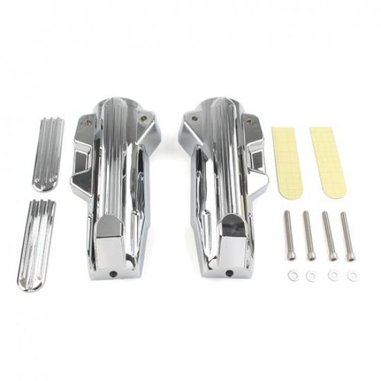 Upper Fork Slider Accents Lower Fork Covers Fit Harley Electra Street Road 14-22