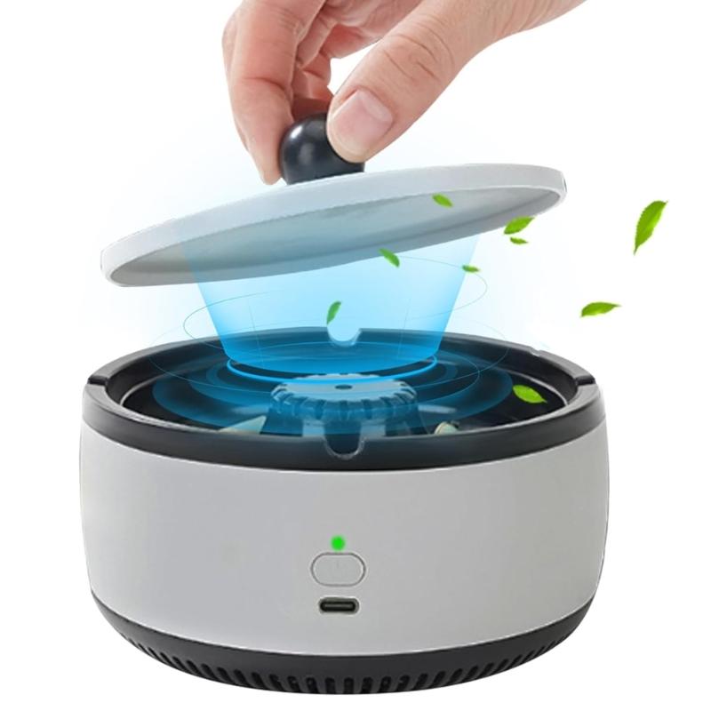 Multifunctional Smokeless Ashtray Air Purifier USB Charging for Freshing Air Indoors Home Office Car Use Reducing Odors