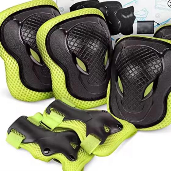 EN14120 Standard Children's Roller Skating Safety Kit Flexible PP Strong Shell Helmet Knee Pads Elbow Pads Protector
