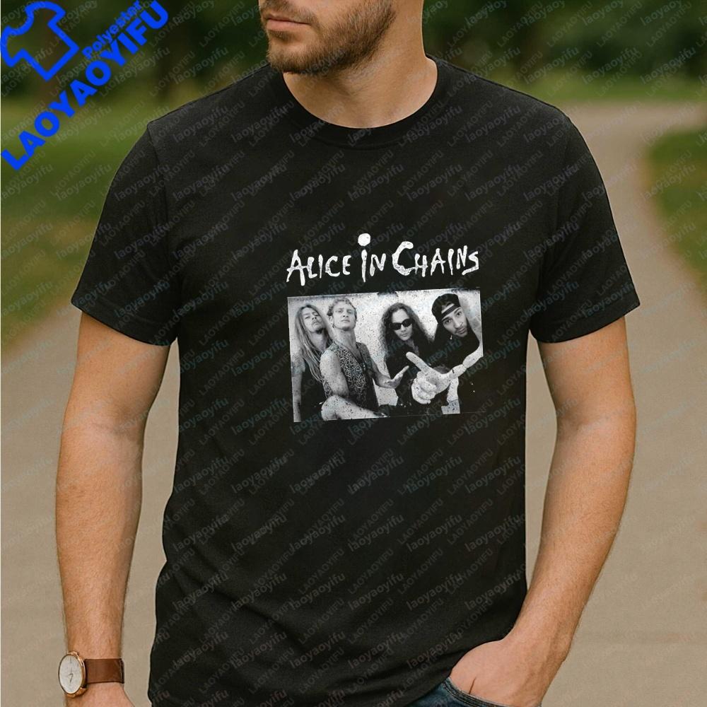 Alice In Chains Band KoreanStyle Review Of Unisexs Clothing Summer ShortSleeved Comfortable TShirts For Both Unisex And Unisex