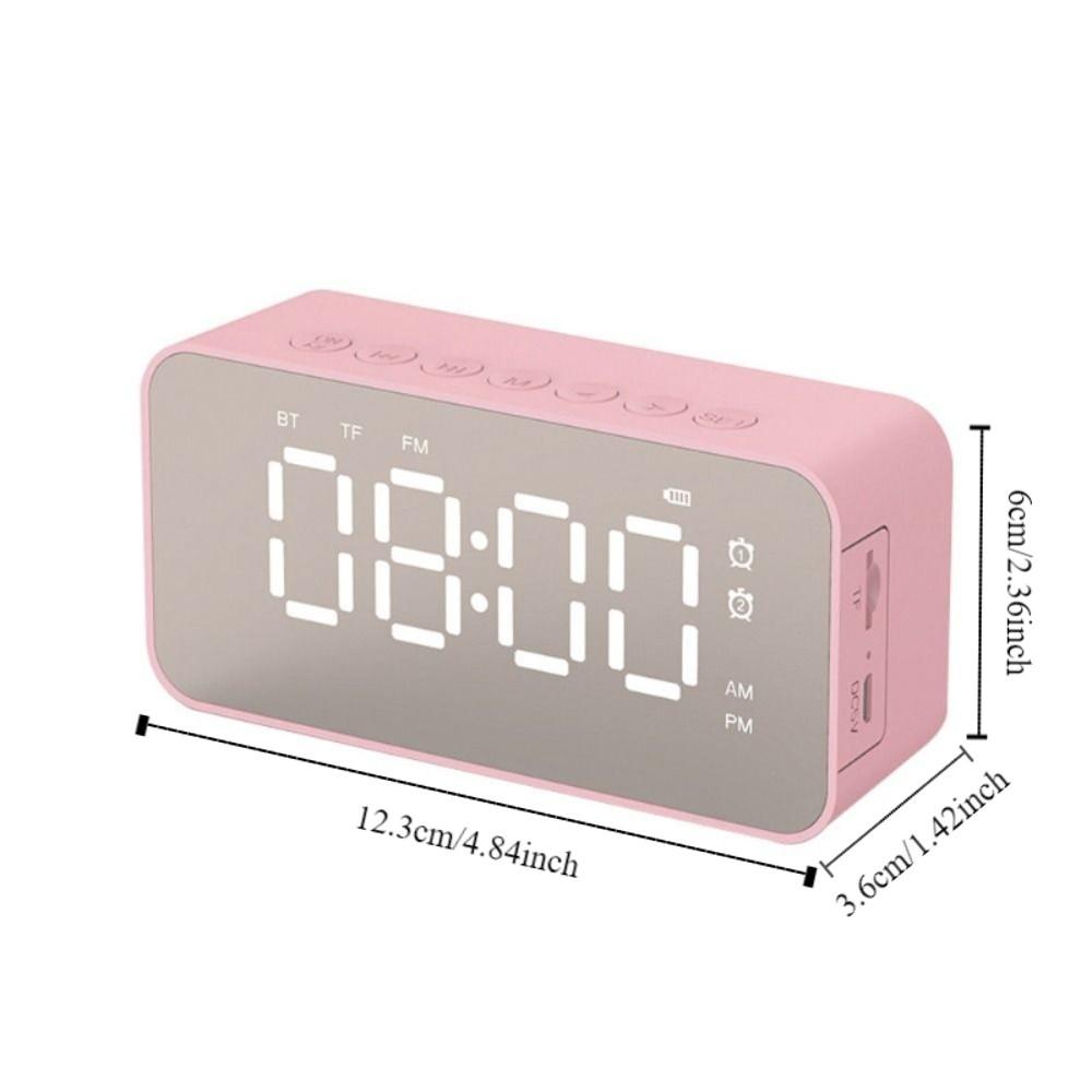 Stereo Sound Alarm Clock Digital Display FM Radio Multifunctional Music Player  Desktop