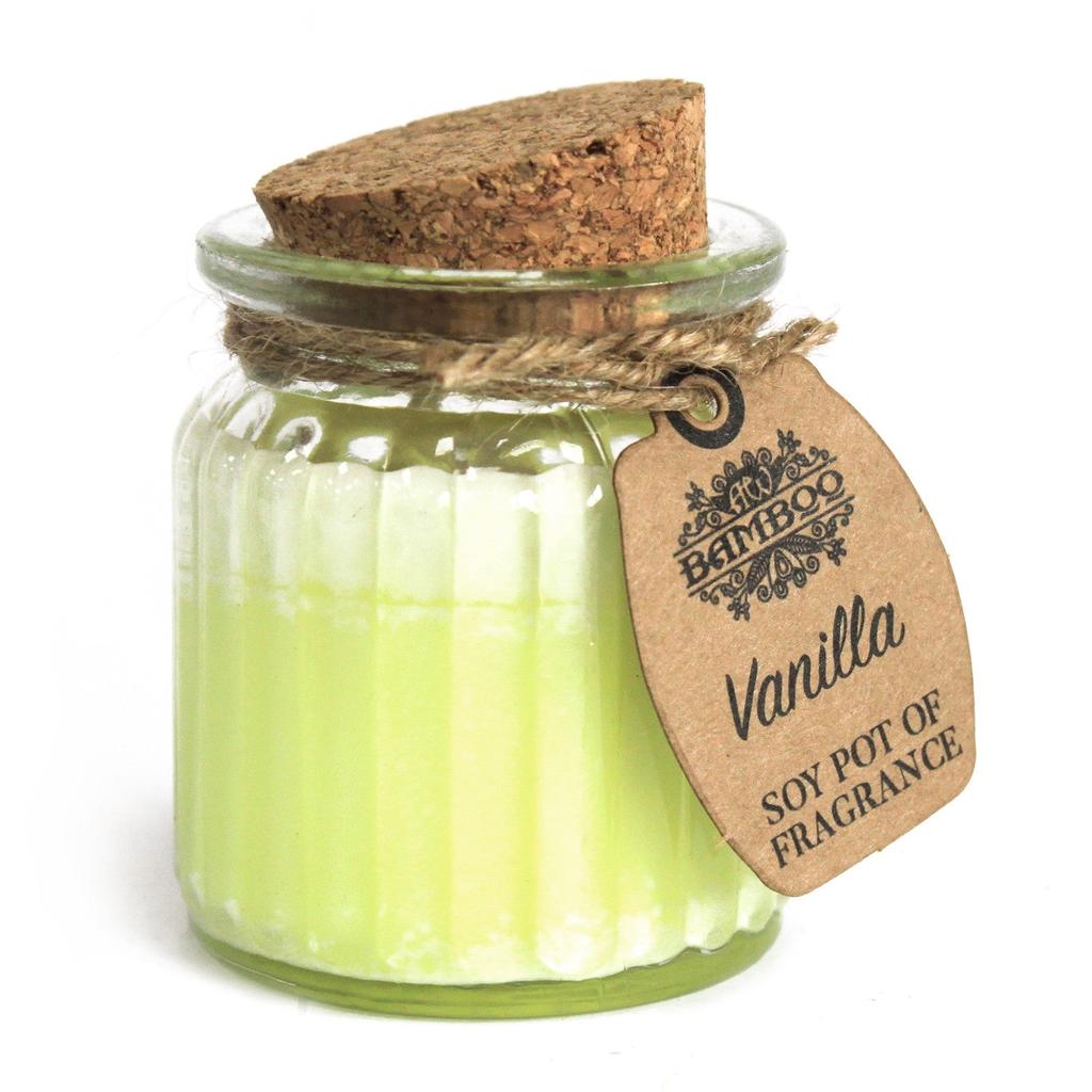 Vanilla Scented Soy Wax Jar Candles 2 Pack