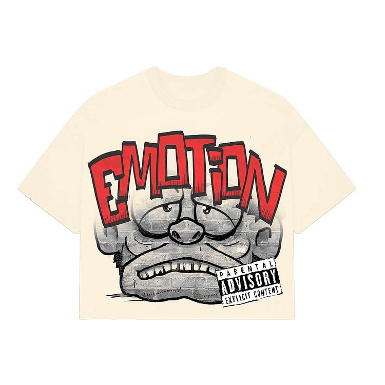 

Vintage Cartoon Monster Print 100 Cotton TShirt Unisex Y2K Summer Short Sleeves Tshirt Streetwear Women Tops S