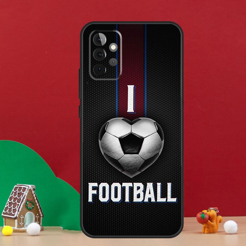 Football Soccer Ball Case For Samsung Galaxy A55 A52 A32 A12 A33 A06 A16 A26 A36 A56 A15 A53 A13 A34 A54 A14 A17