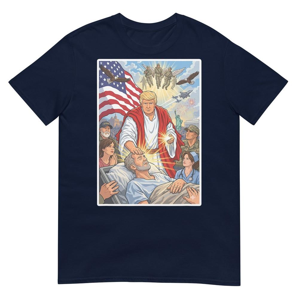 Trump As Jesus Patriotic Graphic Funny Unisex Unisex TShirt S