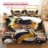 Haikyuu Pattern Bedding Quilt Set  Home Decoration  Gift (1 * Duvet Cover + 2 * Pillowcase  Without Core)