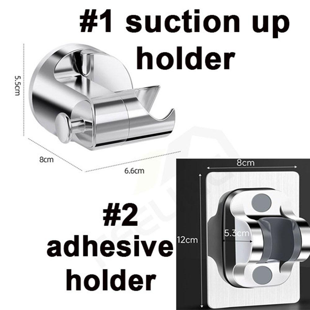 Self-adhesive Shower Base Bracket Suction Cup Shower Head Stand Bracket  Bathroom Accessories