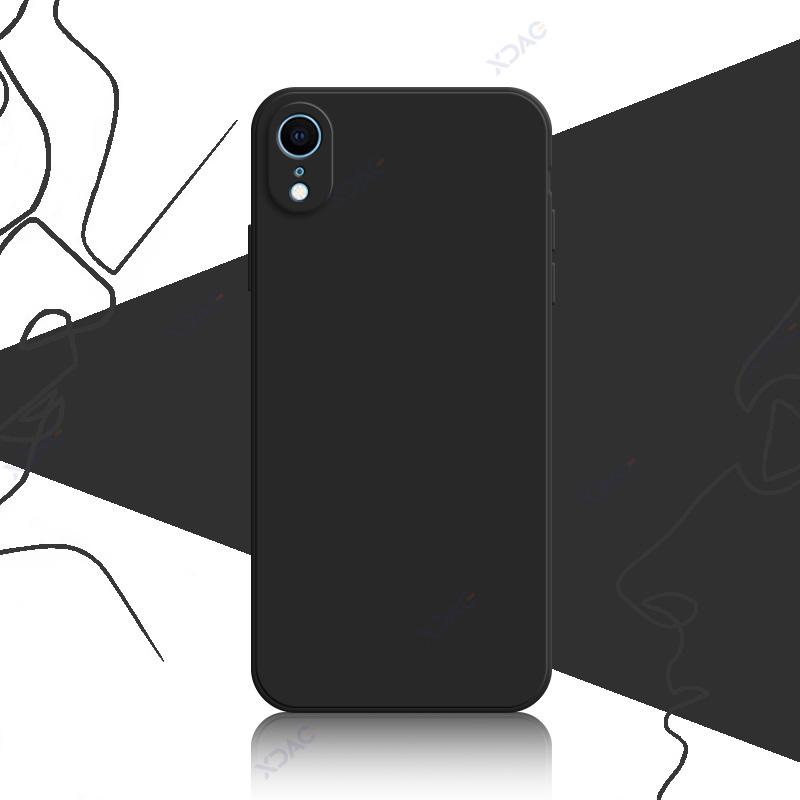

Розкішний м який чохол для iPhone 7 8 Plus X XR XS Max квадратний рідкий силіконовий чохол для iPhone 8 iPhone XR XS Max Armor Shield iPhone 7 чорний