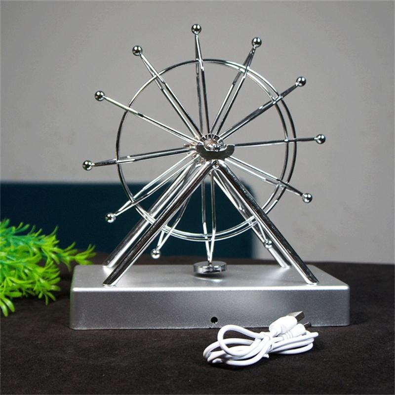 Macchina del Moto Perpetuo Elettrica Ruota Panoramica Bilancia Giocattolo da Scrivania Ornamento Decorativo Kinetiche Opere d'Arte per Arredamento Casa