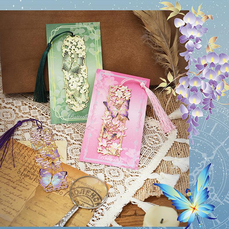 Κινέζικο Στυλ Φούντα Κοίλη Πεταλούδα Μεταλλικό Σελιδοδείκτης Δώρο Για Φοιτητές Δασκάλους Κλιπ Σελίδας Ανάγνωσης Σελιδοδείκτες Βιβλία Αξεσουάρ