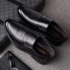 Men's Spring/Summer Hollow Leather Slip-On Shoes - Business Casual & Formal, Ideal for Middle-Aged and Elderly Dads