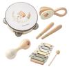 Kids Wooden Montessori Toys Musical Instruments Rattle Toys Wooden Squirrel Percussion Instruments Preschool Educational Toys