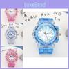 Ku Luo Mi Girls' Electronic Watch With Time Display And Glow-in-the-dark Feature Ideal Toy For Kindergarten Birthday Gift