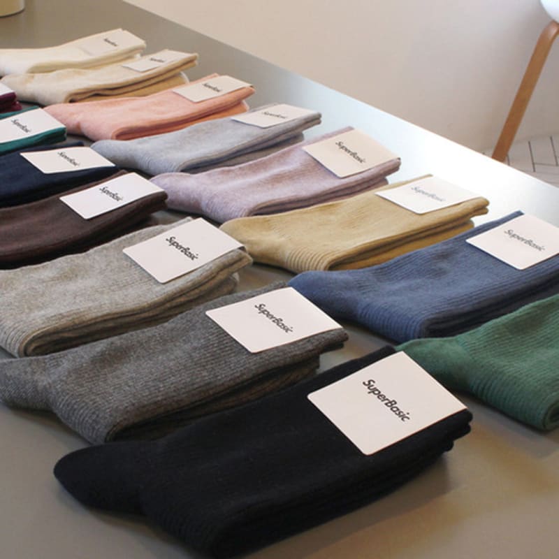 SuperBasic 1290 Unisex Golf Socks, 5 Pairs (30 Colors)