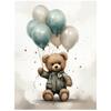 Teddy Bear Balloon World Teddy Bear Balloon World, 30X40 Cm, Frameless, Matte Paper 230 Gsm