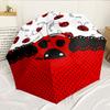 Ladybug And Sunflowers 8-Frame for Travel, Camping, Casual Lightweight Portable Umbrella, Essential for Every Family Holidays Birthday Gift