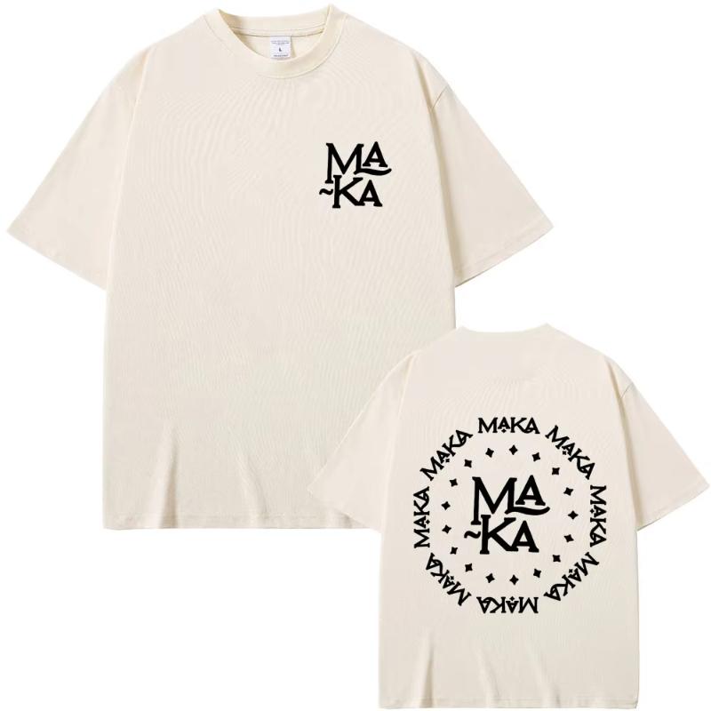 Limited Rapper Maka Logo Tshirt Unisex Women Fashion Hip Hop Oversized Tshirts Unisexs  Cotton Short Sleeve T Shirt Streetwear