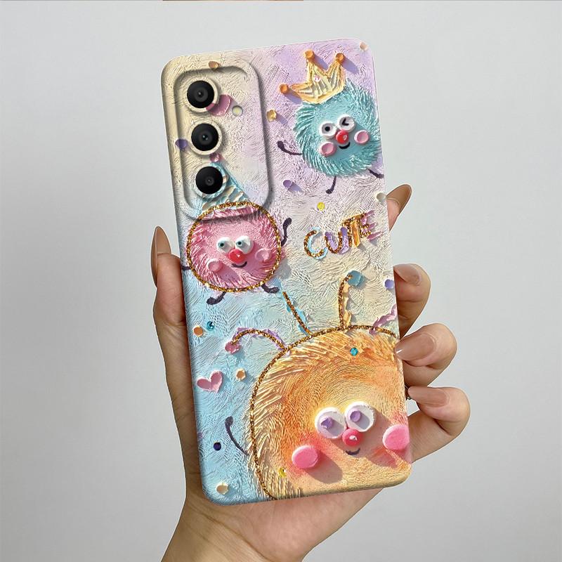 Sweet Soft Phone Case for Samsung Galaxy A15 A155 A156 4G 5G Fashion Cool Painted Cases Protection Back Cover Accessories Casing