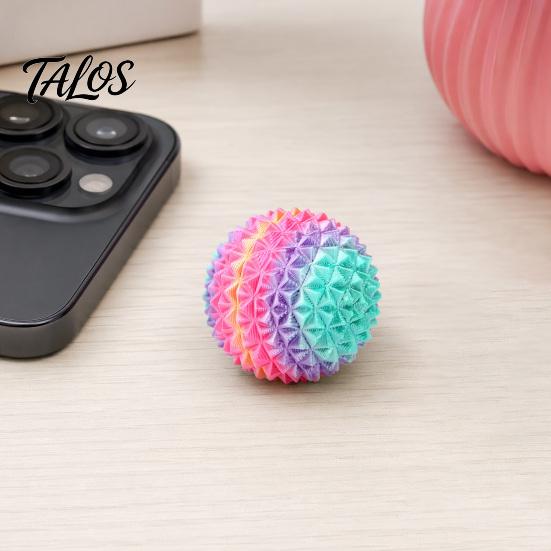 Sensory Spiky Ball 3D Printed Toy, Stress Relief Mini Textured Ball, Desk Reliever Massage Decompression Toy for Home Office School Anxiety