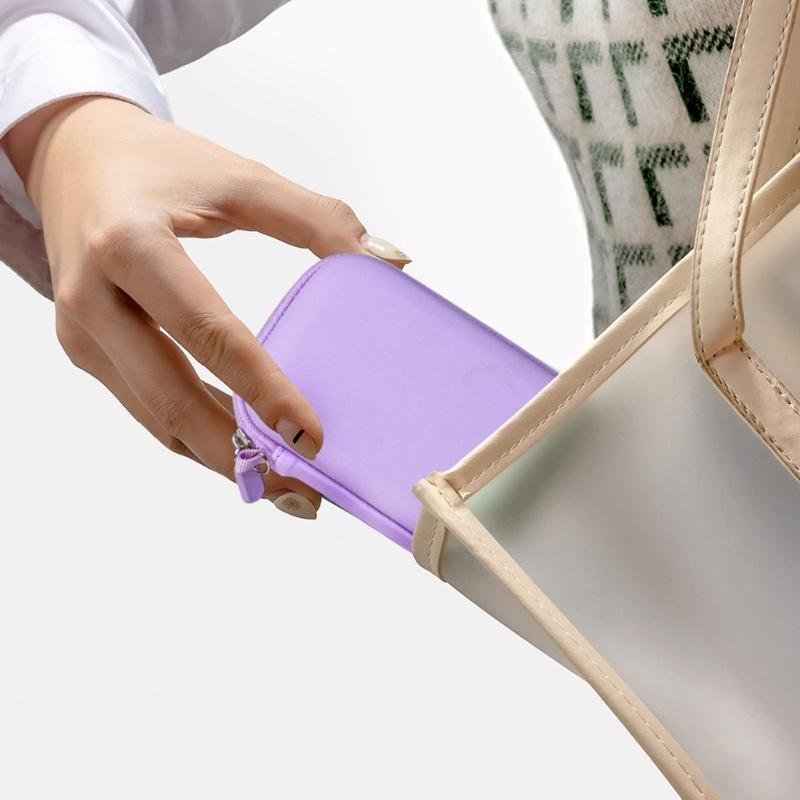 Charger Storage Bag Durability EVA Case with Meshed Pocket and Elastic Straps For Secure Travel Organization