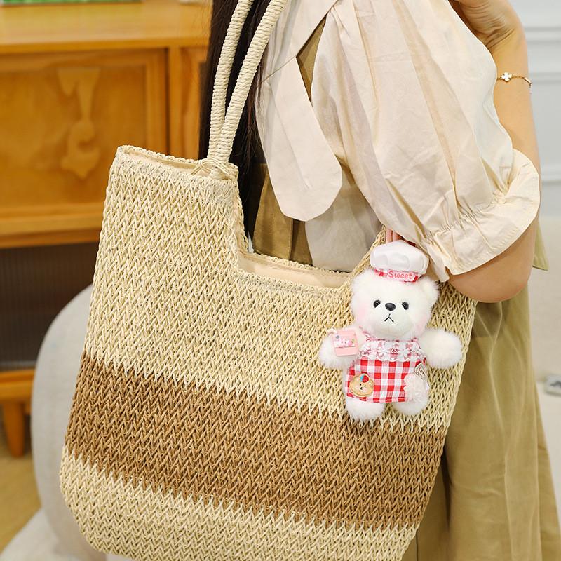 Teddy Keychain Bear Plush Toy Keychain Bag Pendant Stuffed Dolls Gifts Kids